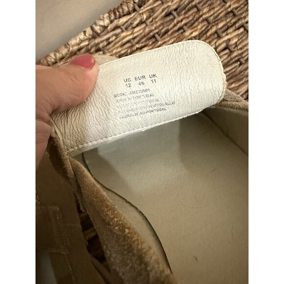 Moccasins Leather Shoes Men Beige US12 Old Money Preppy